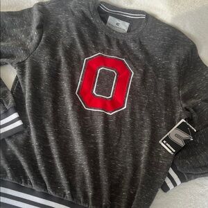 Ohio State Buckeyes Colosseum Men's Charcoal Crewneck Sweater